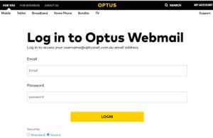OPTUS Webmail Login