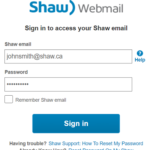 Shaw Webmail Login